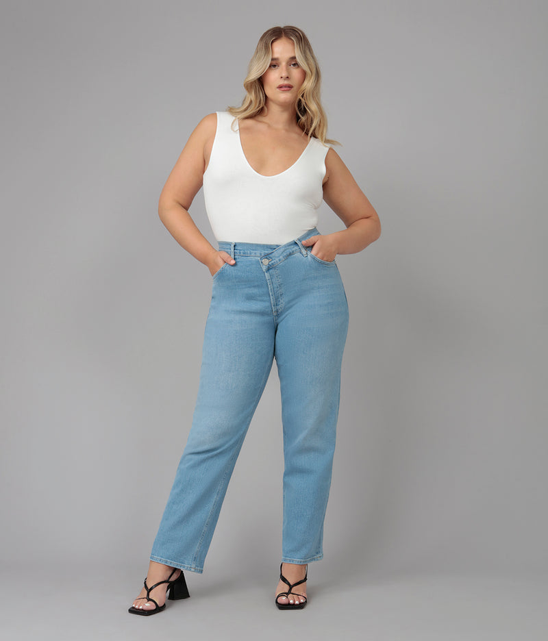BAKER-LS High Rise Crossover Jeans
