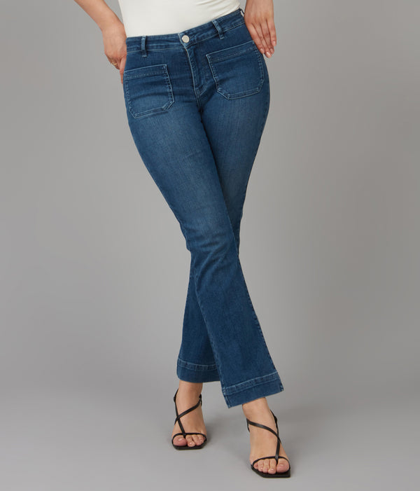 GENE-DIS Mid Rise Bootcut Jeans