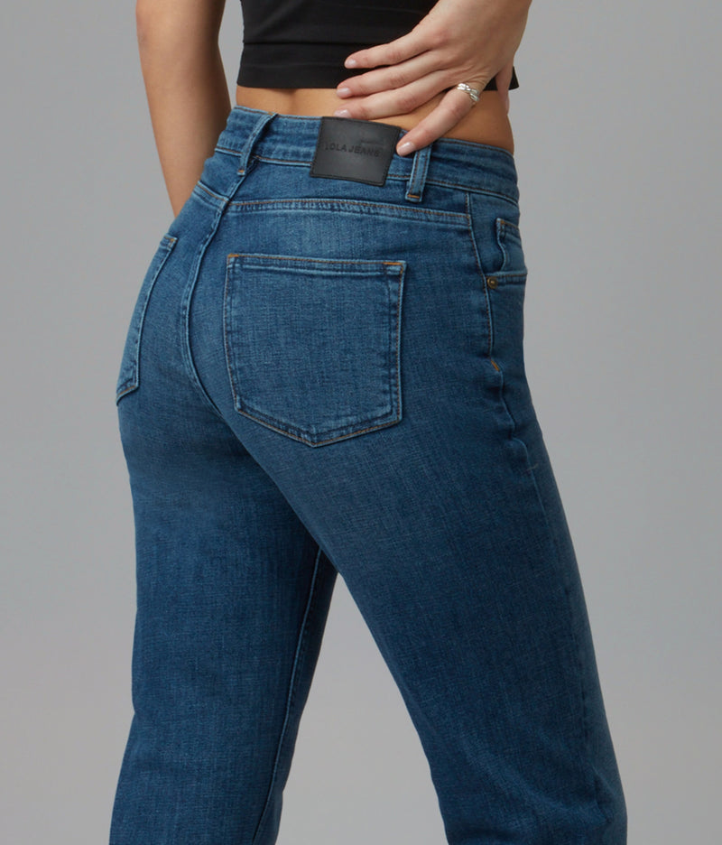 DENVER-DIS2 High Rise Straight Jeans