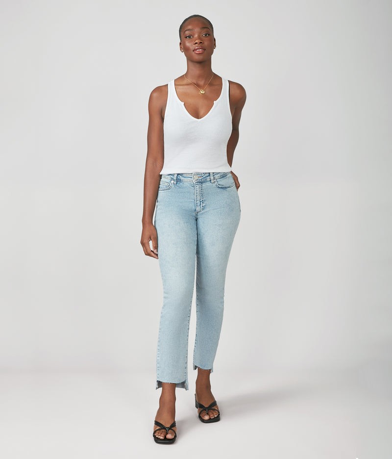 JASPER-TD Mid Rise Straight Jeans