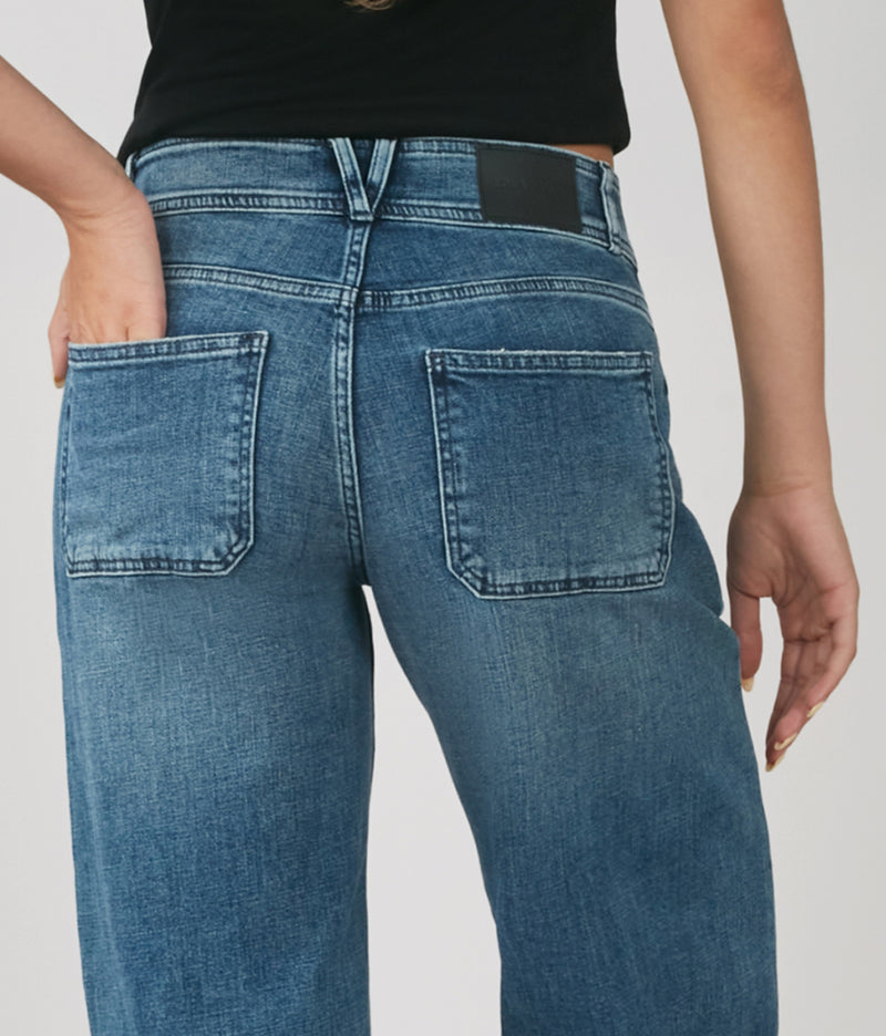 NOVA-DIS Mid Rise Wide Leg Jeans