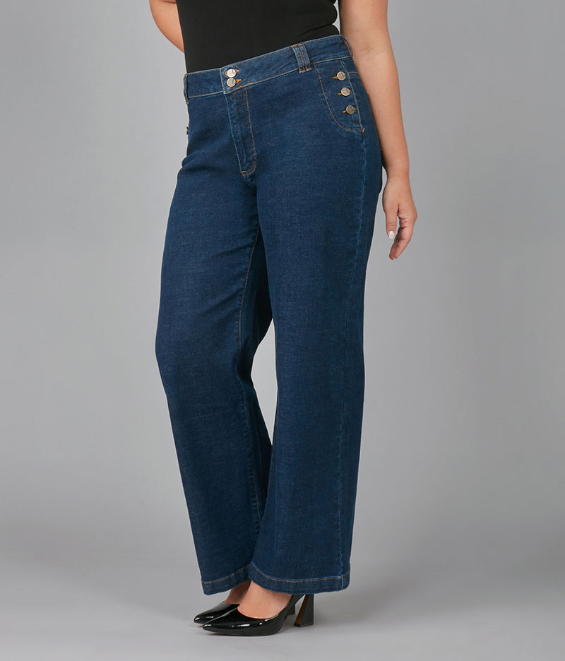 COLETTE-DRB High Rise Wide Leg Jeans