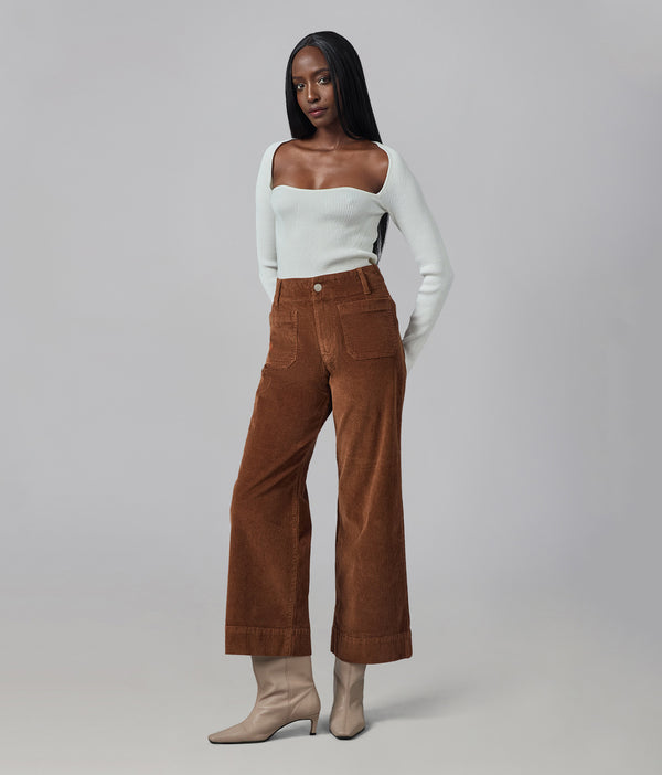 COLETTE-BB High Rise Wide Leg Cord