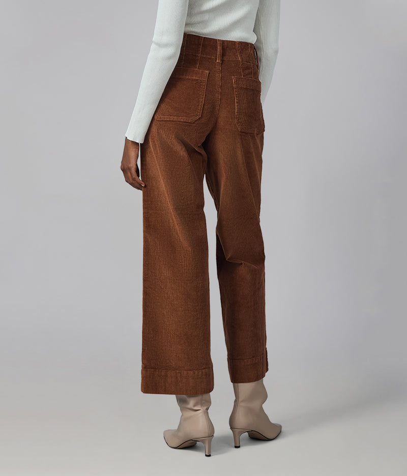 COLETTE-BB High Rise Wide Leg Cord