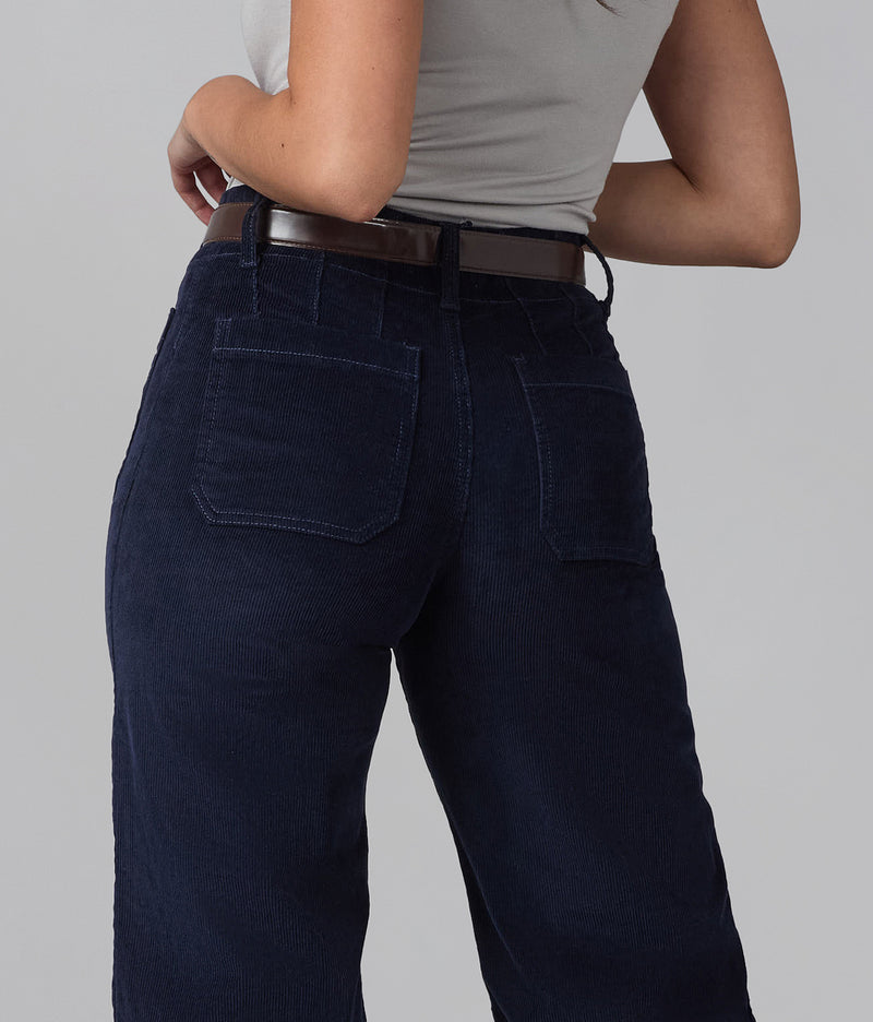 COLETTE-FD High Rise Wide Leg Cord