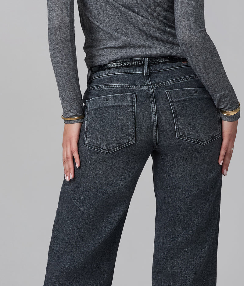 MIRO-GG Mid Rise Comfort Straight Jeans