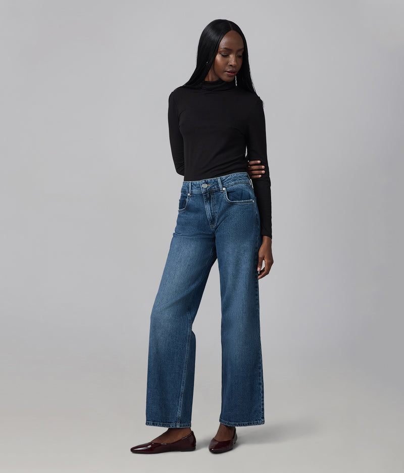 MIRO-FN Mid Rise Comfort Straight Jeans