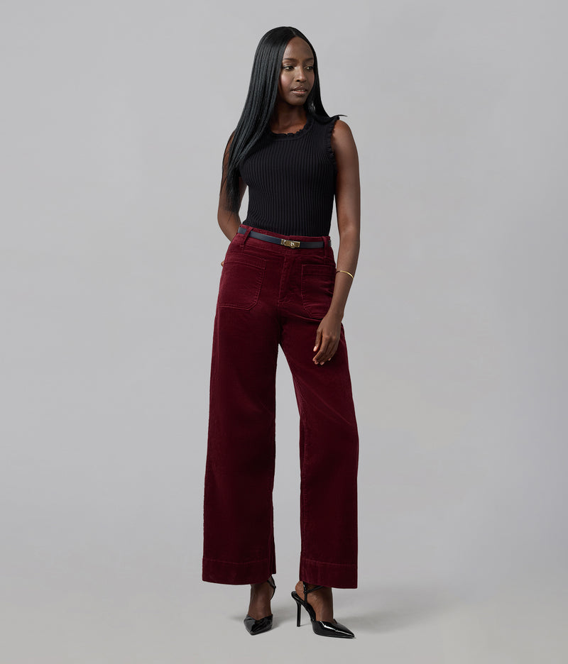 COLETTE-SR High Rise Wide Leg Cord