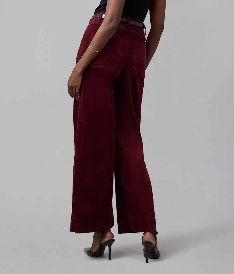 COLETTE-SR High Rise Wide Leg Cord