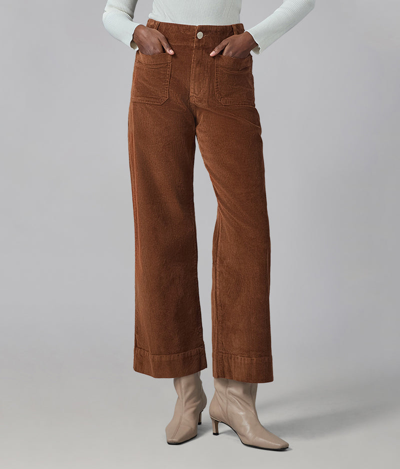 COLETTE-BB High Rise Wide Leg Cord