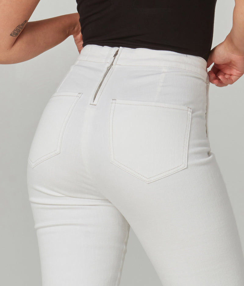 Stevie-WHT Ultra-High Rise Loose Jeans