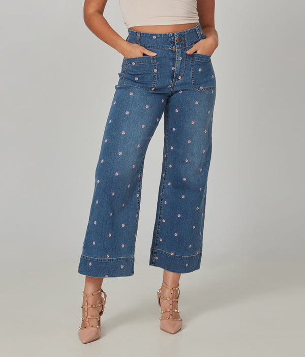 COLETTE-SWF High Rise Wide Leg Jeans